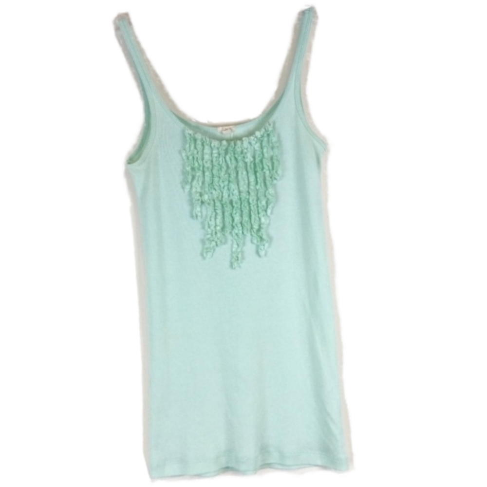 J. Crew Perfect Fit Falling Ruffles Tank Top XS